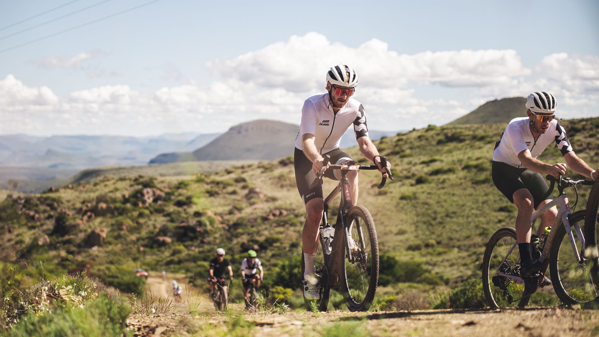 Nedbank Gravel Burn climb stage 3 Conical Hill